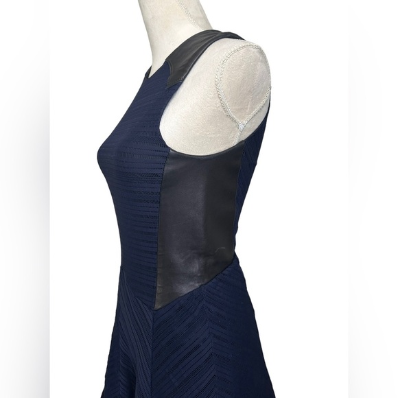 Rag & Bone Caviar Crete Tank leather cut out sleeveless mini skater dress - Picture 5 of 9